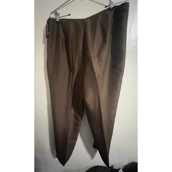 Amanda Smith 100% Silk Jacket W/ 2 Pairs Of 100% Silk Pants Women’s 12 Floral - Picture 13 of 16